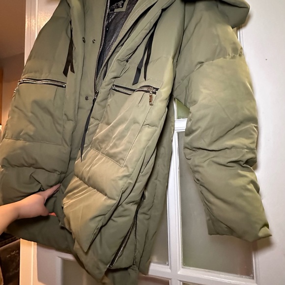 Orolay Women’s thickened down jacket (double layered) Green - Picture 6 of 7